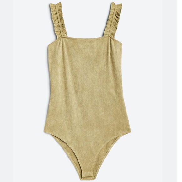 Heatherly Ruffle-Strap Knit Bodysuit - Picture 3 of 6